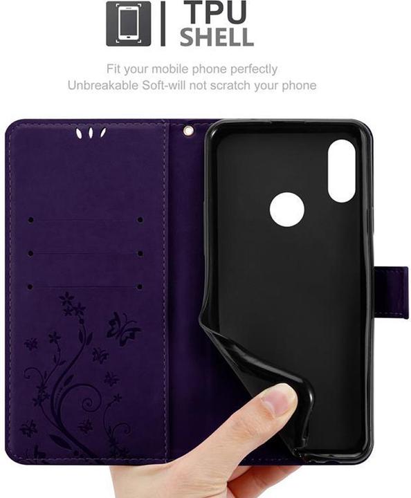 Produktbild Cadorabo Flower Book Cover (Huawei Y6 (2019))