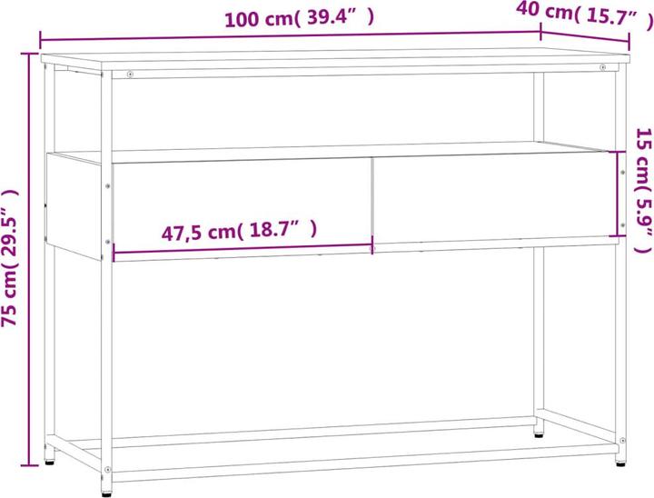 Actual product image vidaXL Gina (100 x 40 x 75 cm)