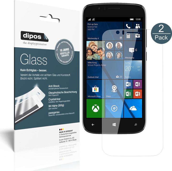 Dipos Displayschutz Anti-Shock (1 Stück, Wileyfox Pro)