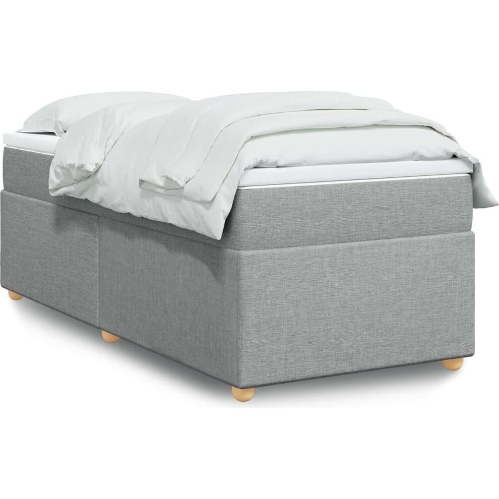 VidaXL, Bett, Bo x springbett mit Matratze 80 x 200 cm Stoff (80 x 200 cm)