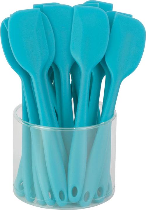 Metaltex Siliconen deegschraper 21cm aquamarijn 242522009