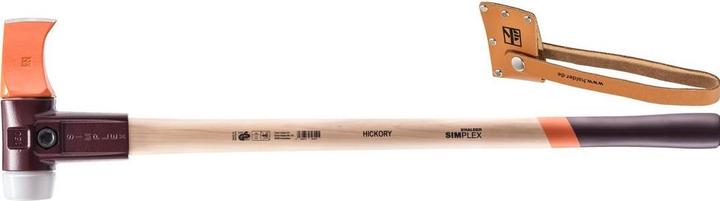 Actual product image Halder Splitting hammer super plastic Simplex Ø 60 mm, hickory handle & malleable cast iron body (4100 g)