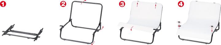 Immagine prodotto Kaiser Fototechnik Kaiser Shooting Table Set easy-fit LED (70 cm)