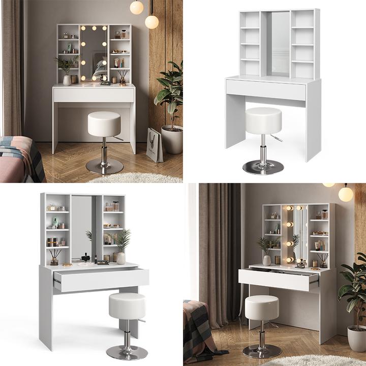 Image du produit Vicco Alexa mit Hocker (93 x 40 x 147 cm)