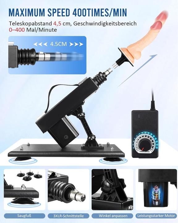Immagine prodotto IKenmu Sexmaschine mit Stossfunktion und Zubehör-Set