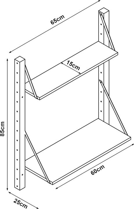 Immagine prodotto En.Casa Overath (65 x 25 x 85 cm)