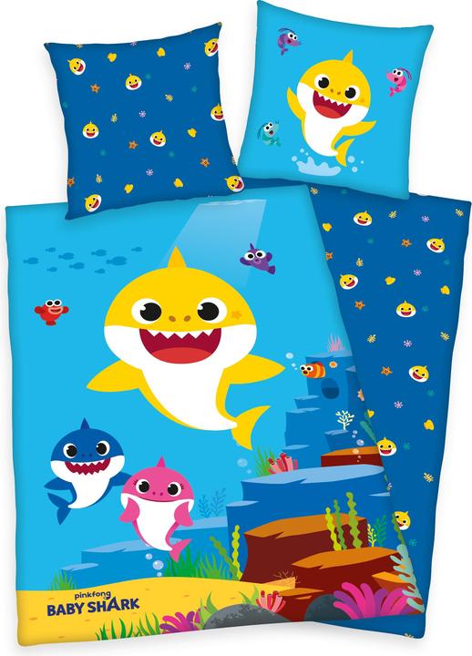 Herding Kinder-Wendebettwäsche "Baby Shark"
