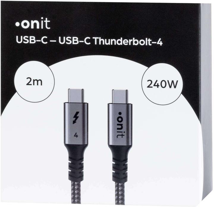 Produktbild Onit USB C – USB C (2.20 m, USB 4.0, 240 W)