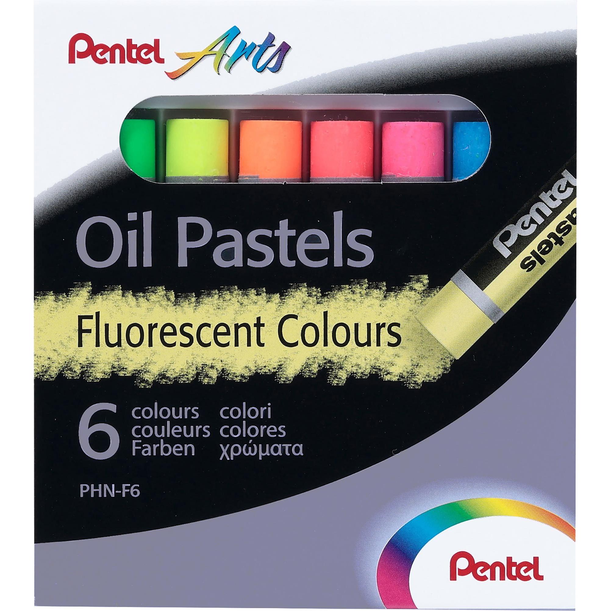 Pentel Ölpastellkreide (Neonfarben, 6 x) (PHN-F6)