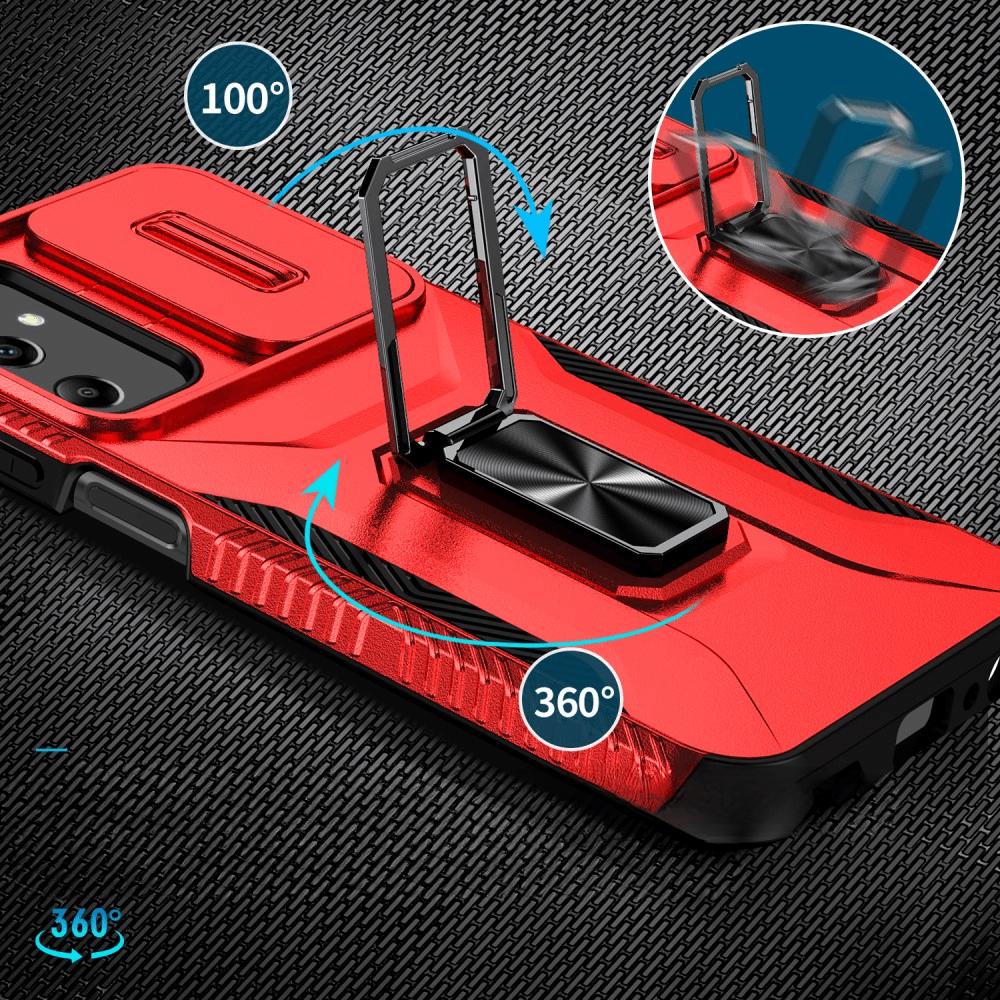 Thumbnail - Cover-Discount Galaxy A25 5G - Armor Case mit Kickstand (Samsung Galaxy A25 5G), Smartphone Hülle, Rot