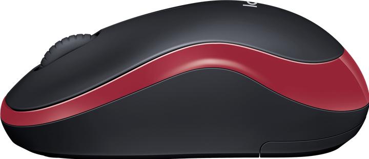 Actual product image Logitech MOUSE USB OPTICAL CORDL. M185/RED 910-002240 (Wireless)