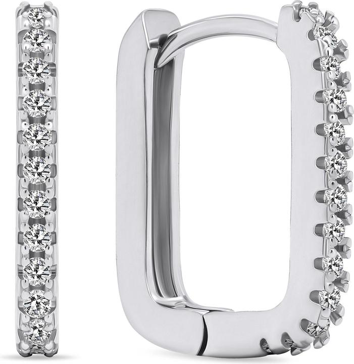 Immagine prodotto Brilio Argento - Orecchini moderni in argento con zirconi EA637W