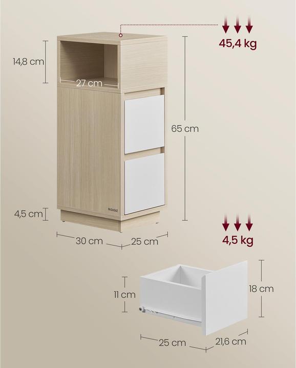 Image du produit Vasagle Gillian (25 x 30 x 62 cm)
