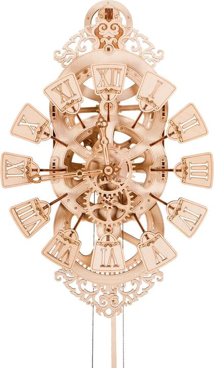 Actual product image Wood Trick Pendulum Clock - Wall Clock - 3D Wooden Kit