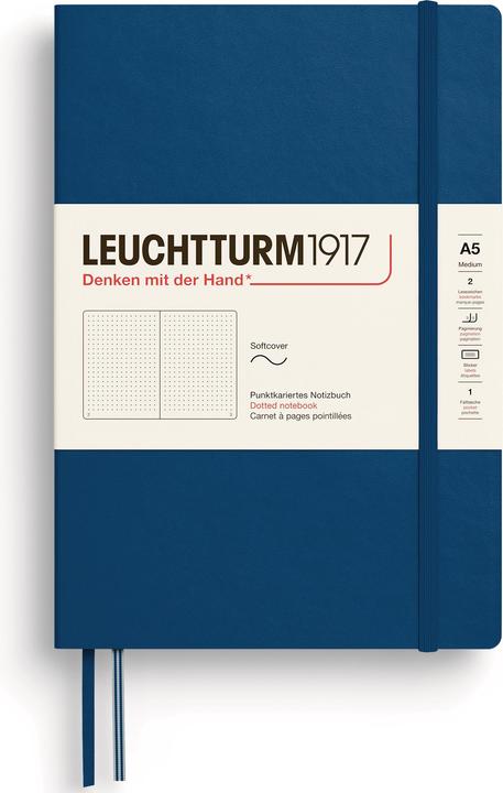 Leuchtturm1917 Carnet Soft A5 dot. Indigo (A5, Pointillés, Couverture souple)