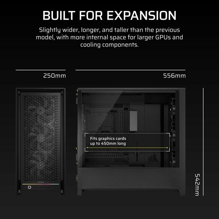 Produktbild Corsair Frame 5000D RS (E-ATX, Mini-ITX, ATX, mATX)