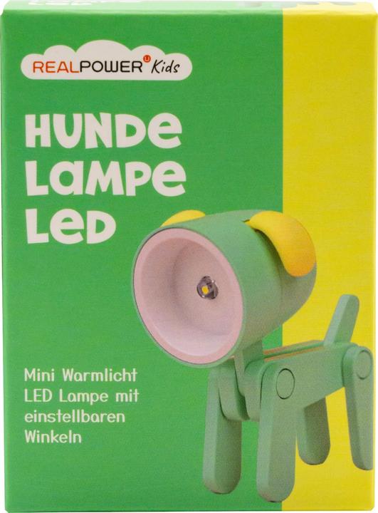 Produktbild RealPower LED-Tier Taschenlampe Green dog (6.40 cm)
