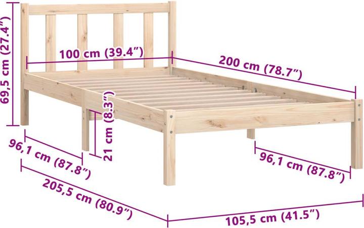 Actual product image VidaXL Tiziana (100 x 200 cm)
