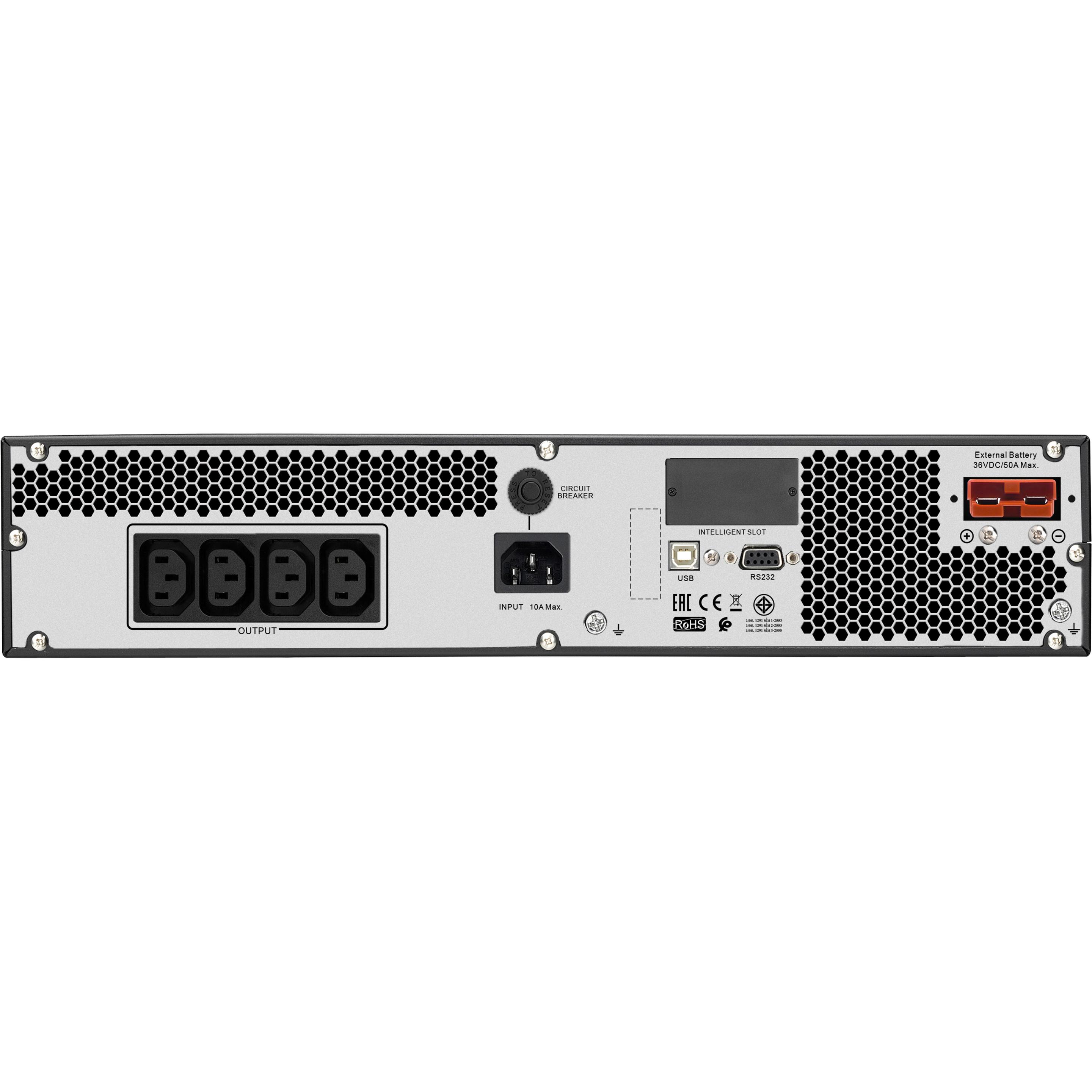 Thumbnail - APC Easy UPS SRV SRV1KRILRK - USV (Rack - einbaufähig) (1000 VA, 800 W, Online-Doppelwandler USV), USV