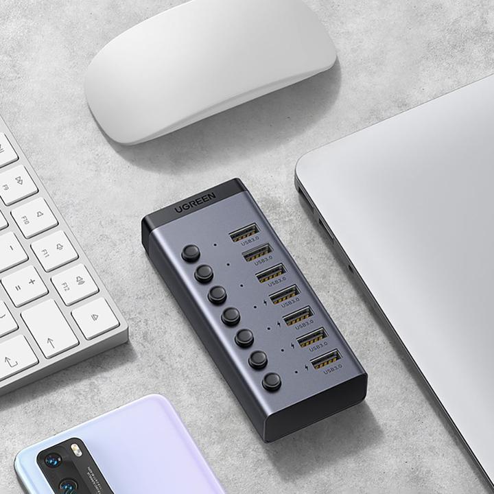Image du produit Ugreen multifunction HUB 7in1 (USB-C, 8 Ports)