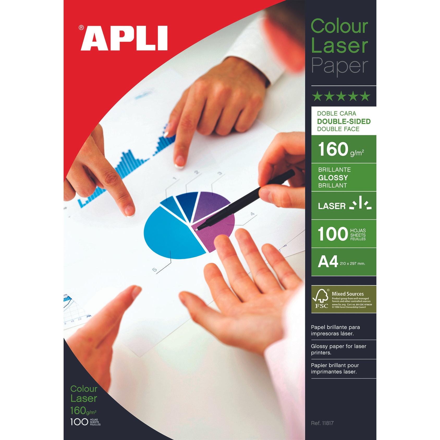 Thumbnail - Agipa Fotopapier für Drucker A4 (160 g/m², A4, 100 x), Fotopapier, Weiss
