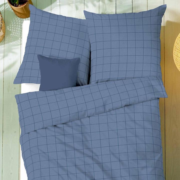 Produktbild Kaeppel Musselin Bettwäsche Grid (Bettwäsche Set, 135 x 200 cm, 80 x 80 cm)