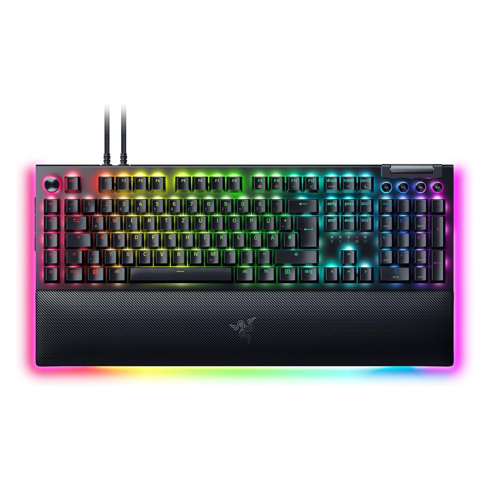 Razer BlackWidow V4 Pro (DE, Kabelgebunden), Tastatur, Schwarz