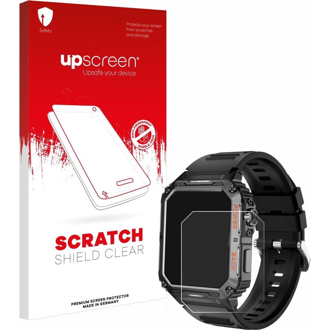 upscreen Schutzfolie Displayschutz Displayschutzfolie Folie Klar Transparent, Smartwatch Schutzfolie, Transparent