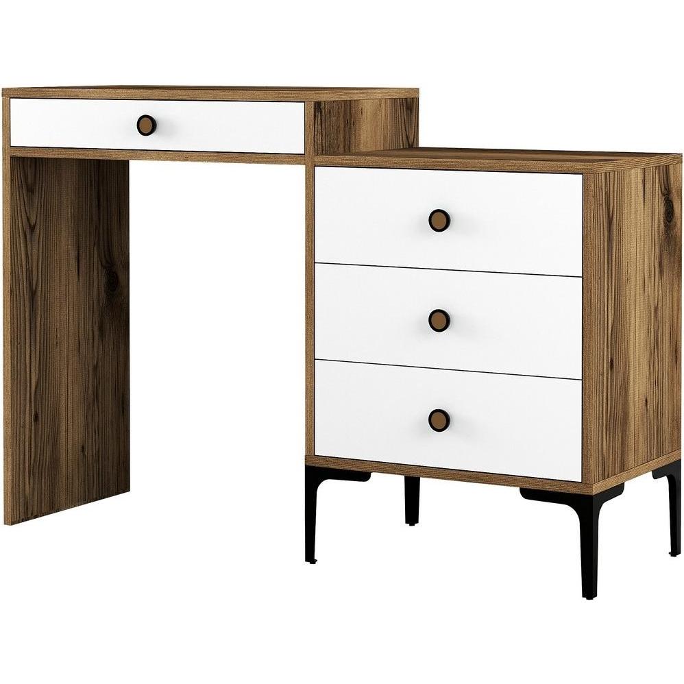 Hanah Home, Schminktisch, Agathe (124 x 40 x 85 cm)