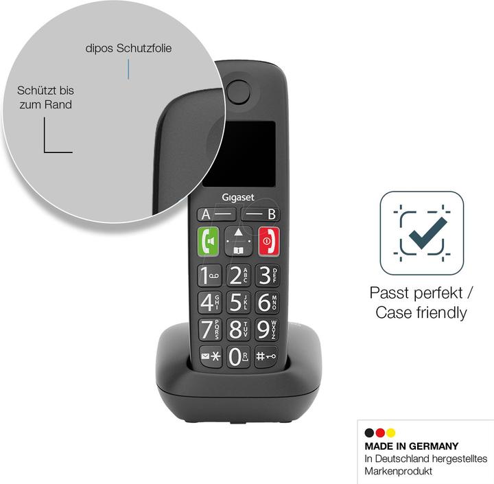 Produktbild Dipos Anti-Shock Displayschutz Matt 9H (1 Stück, Gigaset GS290)