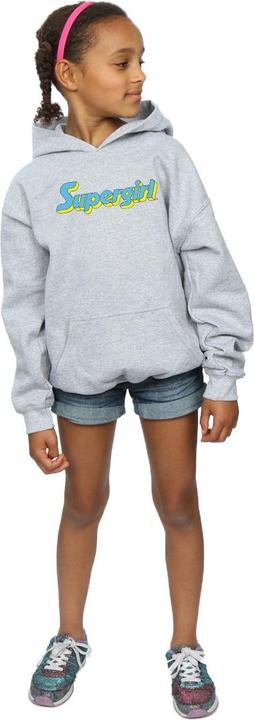 Image du produit - Sweat à capuche SUPERGIRL TEXT LOGO - Fille (152, 158)