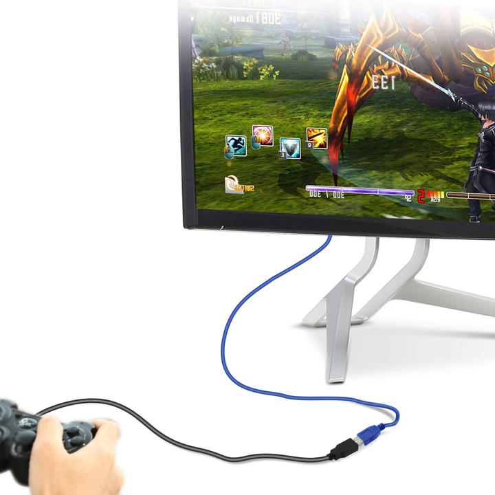 Immagine prodotto LinQ Cavo di prolunga USB 3.0 maschio/ USB 3.0 femmina, 3 m, di - Blu (0.30 m, USB 3.0)
