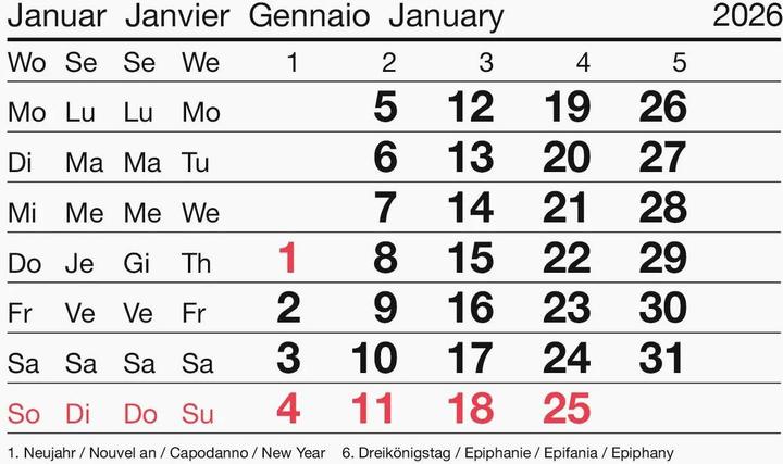 Nährwerte und Zutaten Biella Abreisskalender Monat (Harter Einband)