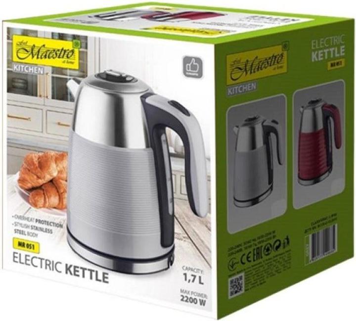 Produktbild Maestro electric kettle 1.7l MR-051-Grey (1.70 l)