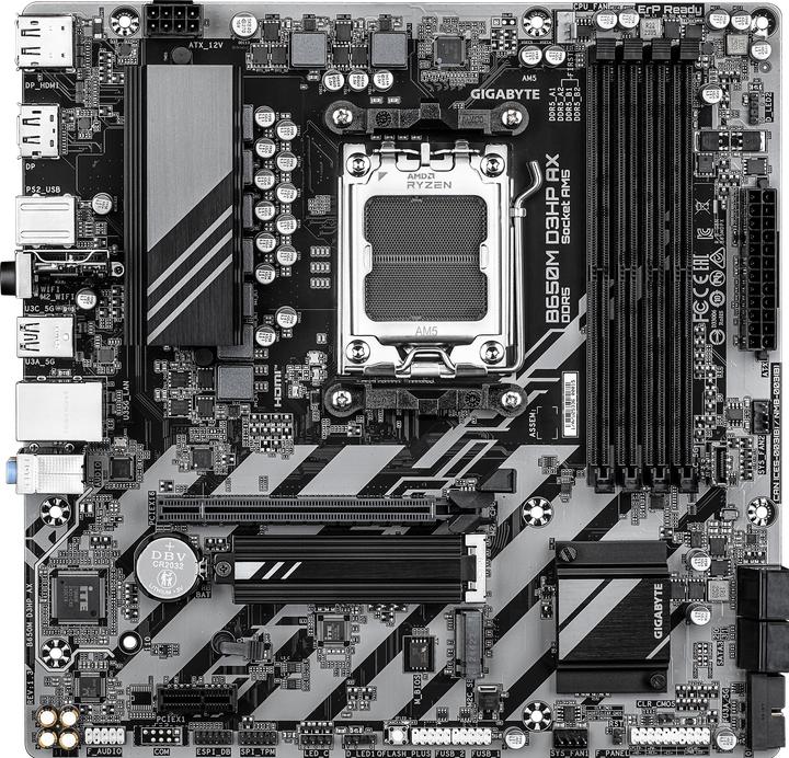 Gigabyte B650M D3HP AX (AM5, AMD B650, mATX)
