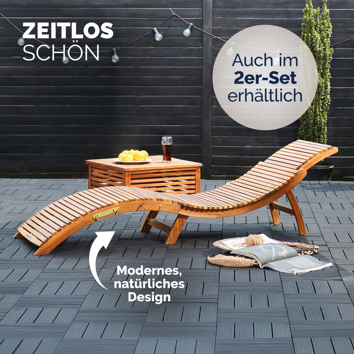 Actual product image Casaria Sun lounger (190 cm)