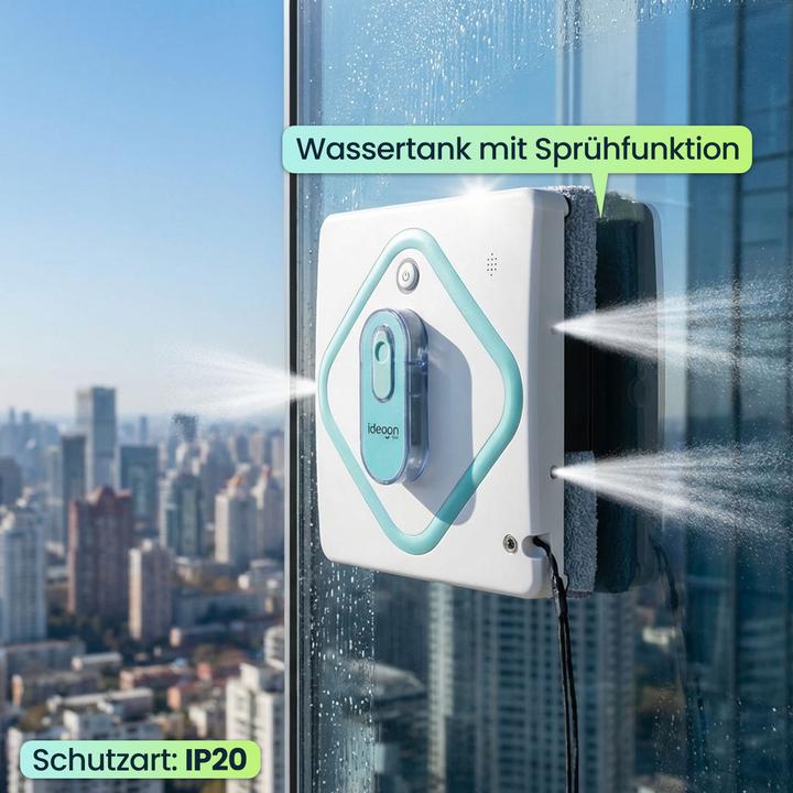 Actual product image Ideoon Smart AI window cleaning robot