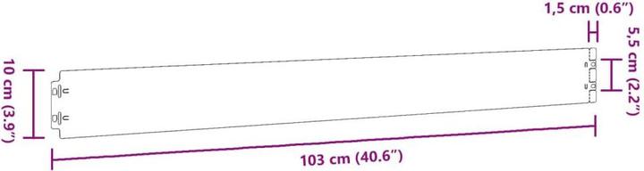 Actual product image vidaXL Rasenkante (103 cm)