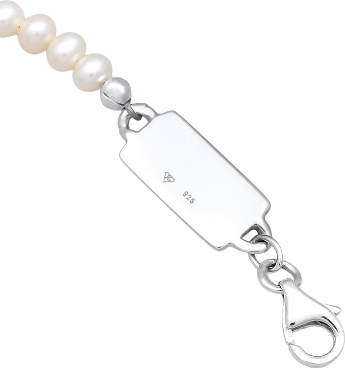 Image du produit Kuzzoi Bracelet perles d'eau douce classique simple argent 925 (21 cm, Pas de pierre, Acier inoxydable, Perles de culture d'eau douce, Argent sterling 925)