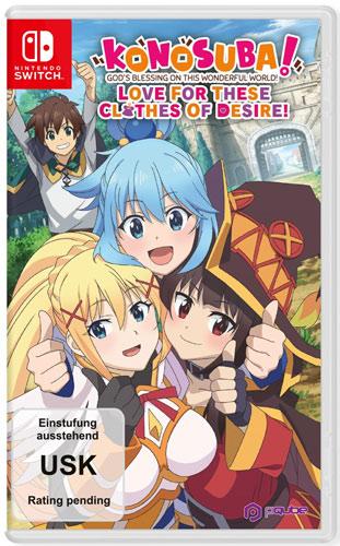 Actual product image Pqube Konosuba! SWITCH Blessing on this Wonderful World (Switch, Switch Lite, Switch OLED, DE)