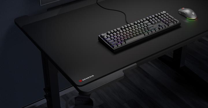 Actual product image Genesis Computer mouse Carbon 500 Hyper Logo | Mouse pad | 600 x 1200 x 2.5 mm | Black (XXL)