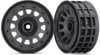 Actual product image Traxxas Wheels, Method 105 2.2 ' (charcoal gr ay, beadlock) (beadlock rings sold se parately)