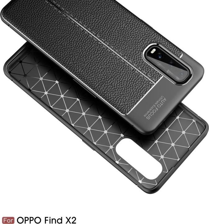 Produktbild Screenguard Oppo Find X2 Hülle Leather Design TPU Cover (Oppo Find X2)