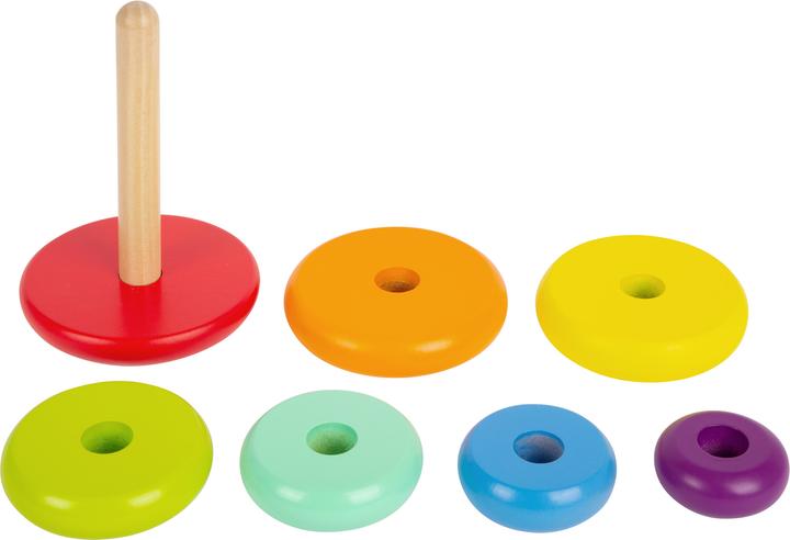 Actual product image small foot Stacking tower rainbow