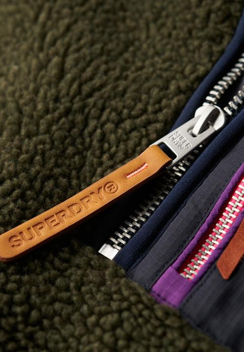 Produktbild Superdry Vintage Retro Fleecepullover mit halblangem Reissverschluss (S)