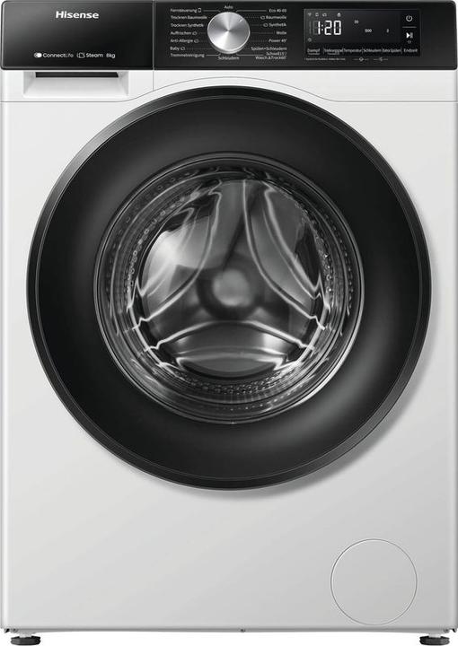 Hisense WD3S8043BW3 Freistehender Waschtrockner 8Kg