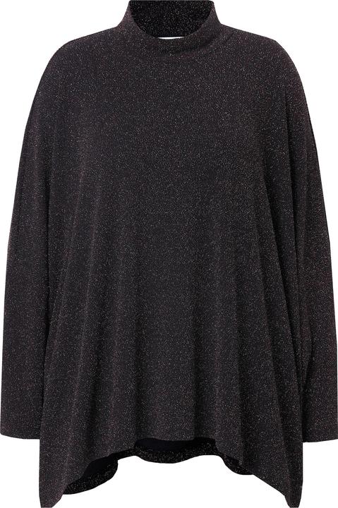 Actual product image Miamoda Glitter Mock Neck Oversized Top (54)