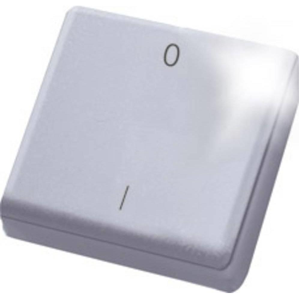 Eltako FMH2-wg Radio mini trasmettitore portatile bianco lucido con bilanciere, Pulsante + Interruttore, Bianco