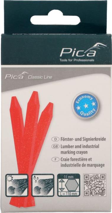 Immagine prodotto Pica Gessetto per marcatura Classic ECO 591 rosso non rivestito (12x)