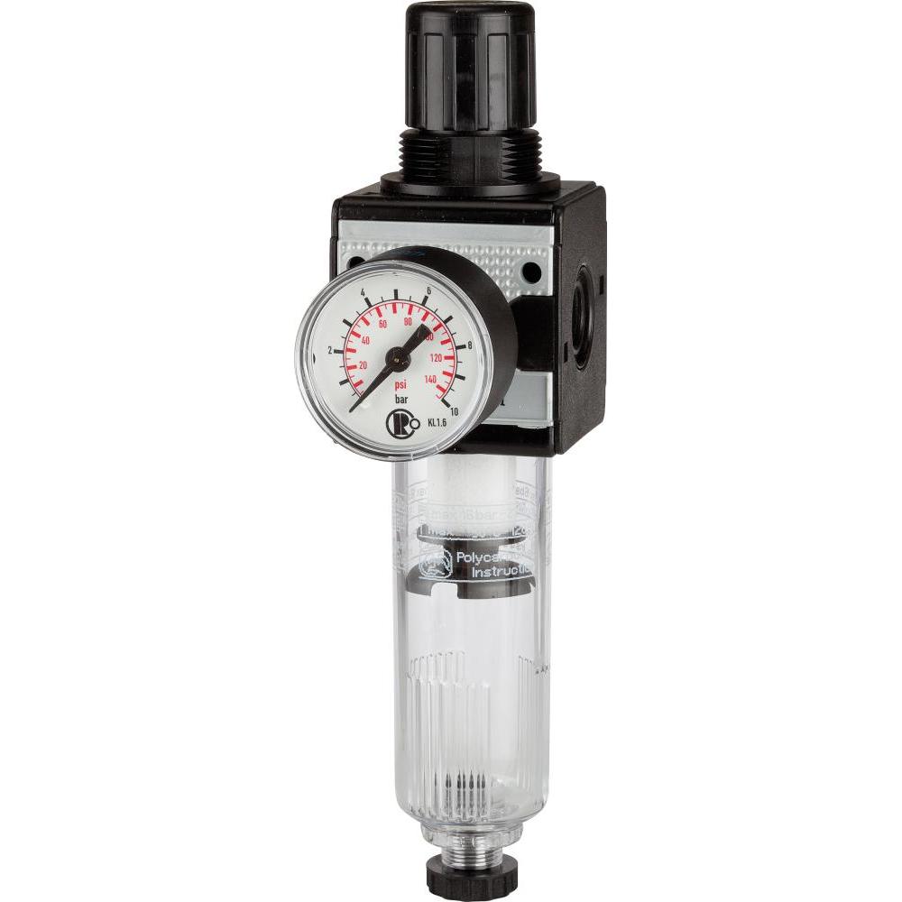 Riegler, Zubehör Druckluftwerkzeug, Filterregler MULTIFIX Gewinde mm 24,66 BG III G 3/4 ″ 0,5 - 10 bar 3500 l/min